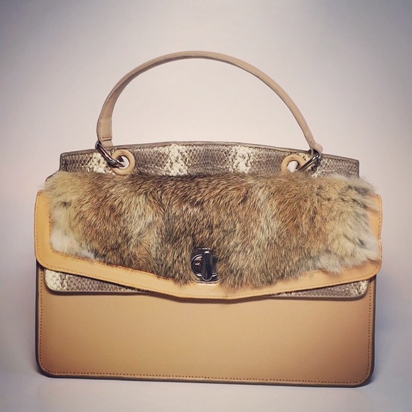 New Top Handle Satchel Lulio Saffiano Leather Bag - Picture 1 of 8